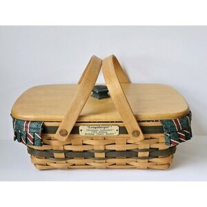 Longaberger Basket 1996 Holiday Cheer Christmas